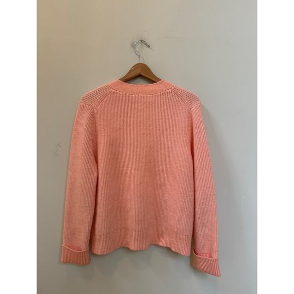 Talbots Women's Sweater Cardigan Peach Size XL Petite Preppy Classic Basic - Picture 6 of 6